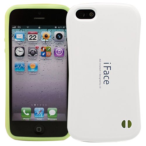 Чехол светящийся для iPhone 5/5S iFace (белый) - фото