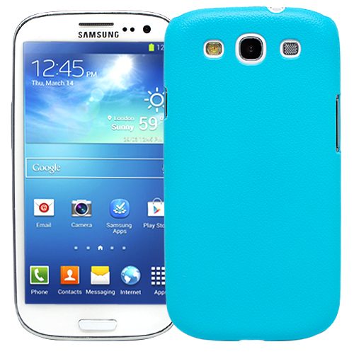 Чехол для Samsung Galaxy S3 Texture (голубой) - фото