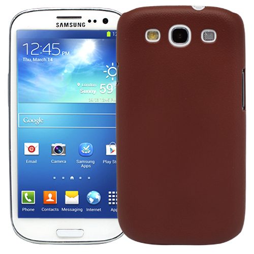 Чехол для Samsung Galaxy S3 Texture (коричневый) - фото