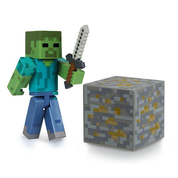 Фигурка Minecraft Zombie Майнкрафт Зомби с аксессуарами - фото