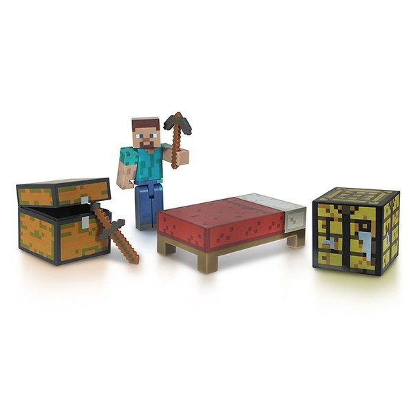 Фигурка Minecraft Player Survival Pack Майнкрафт Набор для выживания с аксессуарами - фото