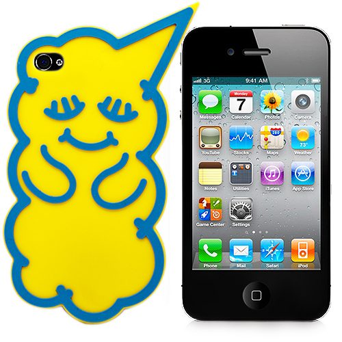 Чехол для iPhone 4/4S Yellow Bear - фото