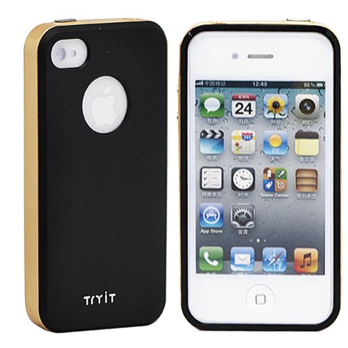 Чехол для iPhone 4 Rich Color, Black (коричневый) - фото