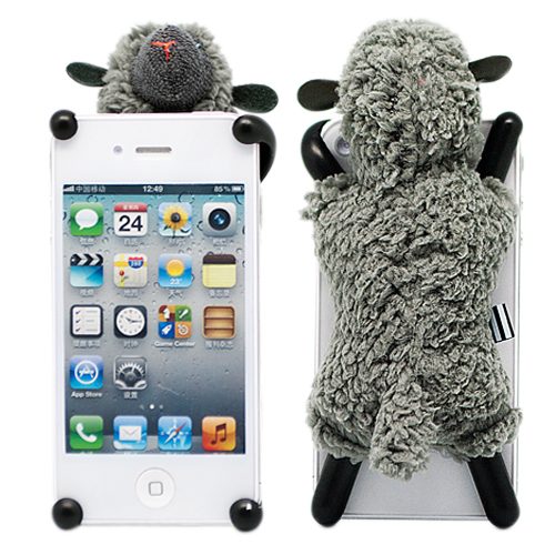 Чехол для iPhone 4/4S Soft Sheep (серая) - фото
