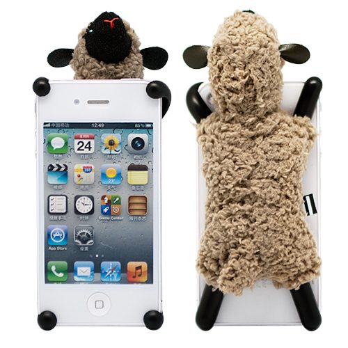 Чехол для iPhone 4/4S Soft Sheep (коричневая) - фото