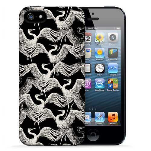 Чехол для iPhone 5/5s White Crane - фото