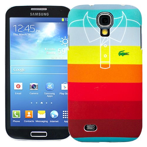 Чехол для Samsung Galaxy S4 Rainbow stripes, серия Sports shirt - фото