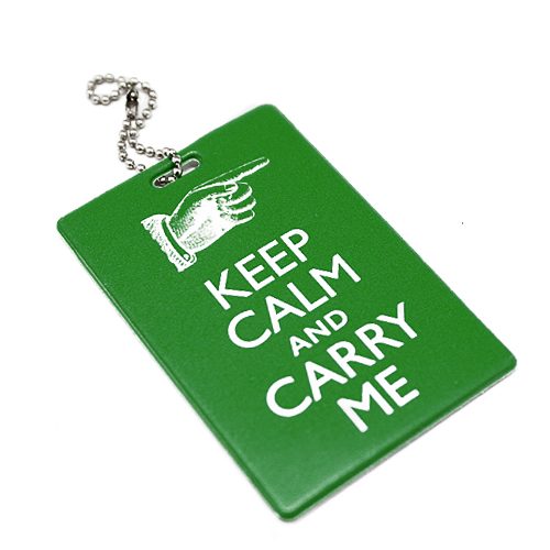 Бирка на багаж Keep calm & Carry me - фото
