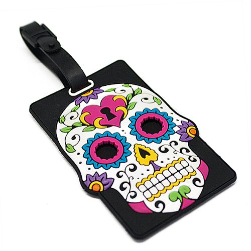 Бирка на багаж Day of the Dead (белая) - фото