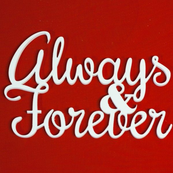 Слово для интерьера Always and Forever - фото
