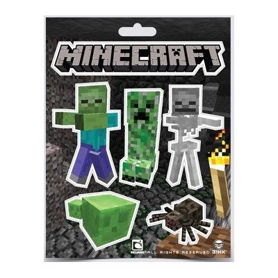 Наклейки Монстры Майнкрафт Minecraft Monsters Sticker Pack 6в1 - фото