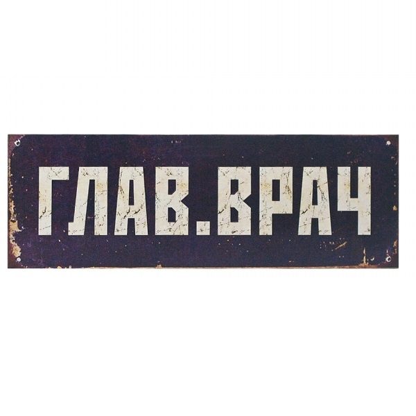 Табличка на дверь ГлавВрач - фото