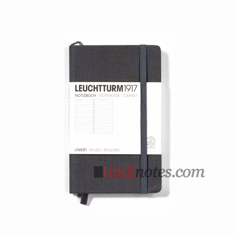 Leuchtturm1917 Pocket Linen Notebook Grey - фото