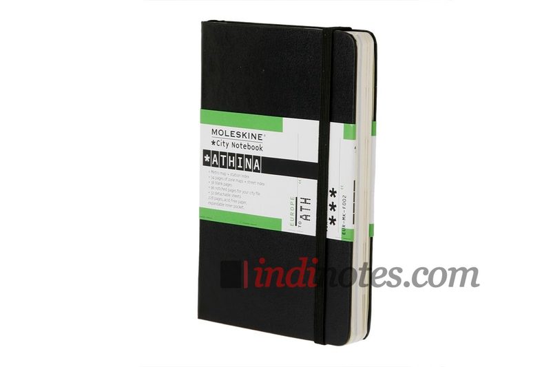 Записная книжка Сity Notebook (Athens), Pocket, черная - фото