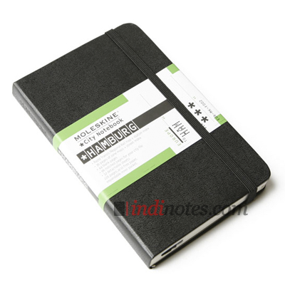 Записная книжка Сity Notebook (Hamburg), Pocket, черная - фото