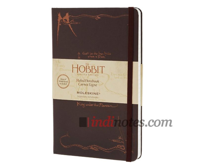 Записная книжка Hobbit (в линейку), Large, бургунди - фото