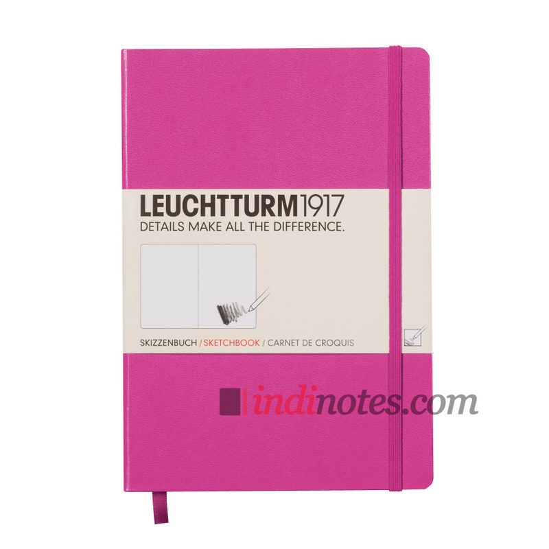 Leuchtturm1917 Medium Sketchbook Pink - фото