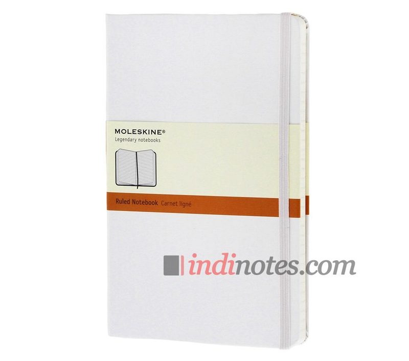 Записная книжка Classic (в линейку), Large, белая - фото