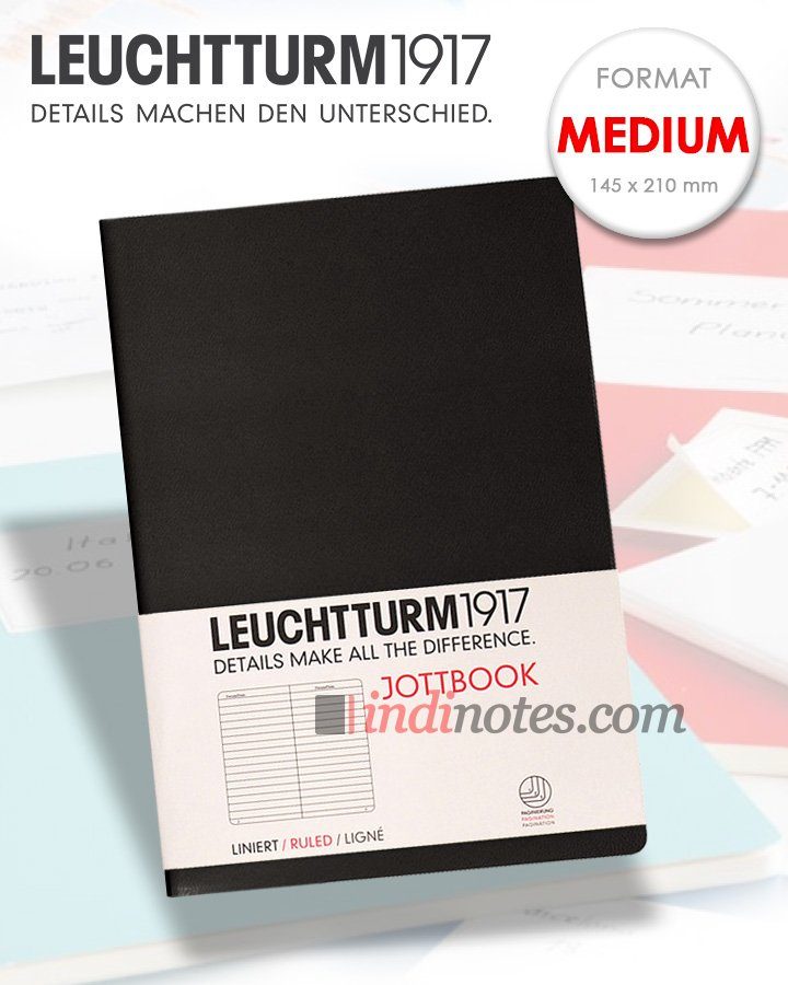 Leuchtturm1917 Medium Jottbook Black - фото