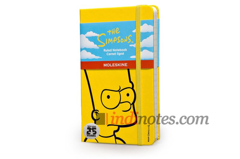 Записная книжка The Simpsons (в линейку), Pocket, желтая - фото