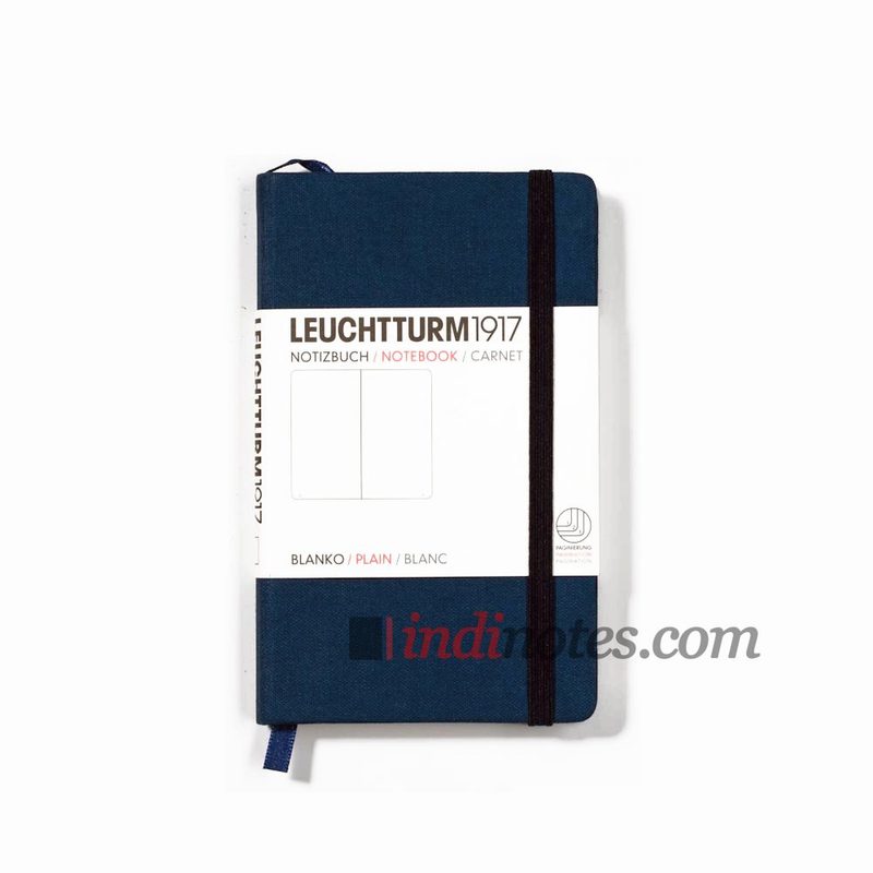 Leuchtturm1917 Pocket Linen Notebook Blue - фото