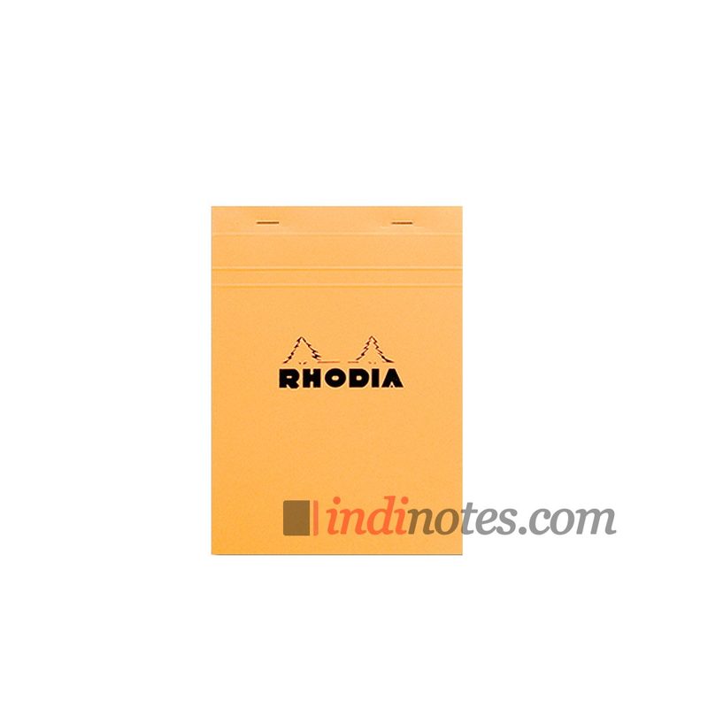 Rhodia Basics Orange A5 №16 Yellow Pad stapled - фото