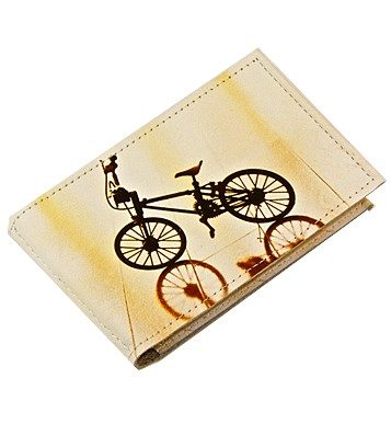 Кожаный держатель для карточек Bicycle - фото