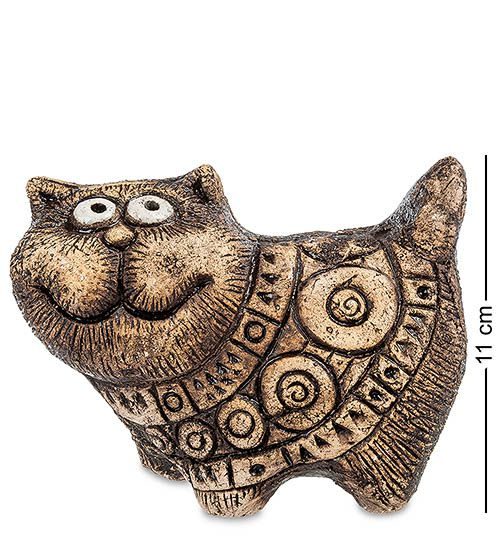 Фигурка Кот-Цветочный шамот KK-157 113-105555 - фото
