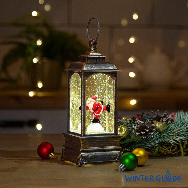 Новогодний фонарь Winter Glade Санта-Клаус на коньках F20-1 KSI-F20-1 - фото