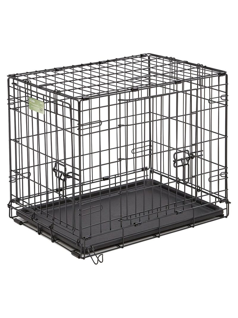 Клетка MidWest iCrate для собак 61х46х48h см, 2 двери, черная VLT-1524DD - фото