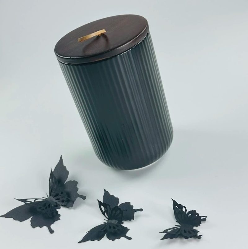 Банка с крышкой 9х15см (800мл) BLACKWOOD Фарфор 235-024 118-235-024 - фото