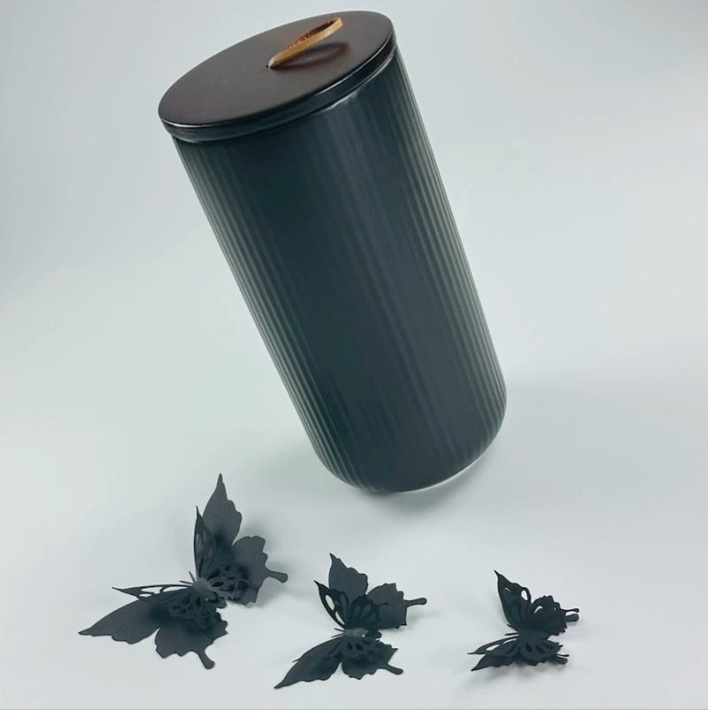Банка с крышкой 9х20см (1,1л) BLACKWOOD Фарфор 235-025 118-235-025 - фото