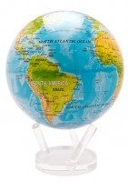 Глобус мобиле Mova Globe с общегеографической  картой Мира, d=16,5 см - фото