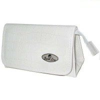 Косметичка с зеркалом внутри, 190x75x100 мм, белая - фото