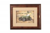 Ключница настенная «Classic cars», 28,5x23,5x5 см - фото