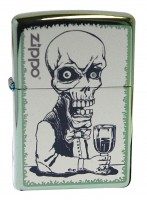 Зажигалка Zippo «Скелет», 4x6 см - фото