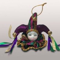 Подвеска «Клоун», h=8 см, фиолетовый - фото