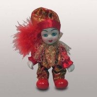 Фигурка «Клоун», h=12 см, красный - фото