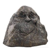 Камень-рожица для сада декоративный,  h=30 см - фото