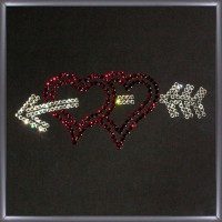 Картина Swarovski «Два сердца» 30х20 см - фото