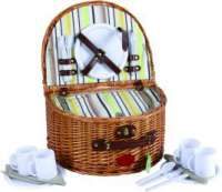 Набор для пикника на 4 персоны, медовый, тёмно-коричневый, 003 - фото
