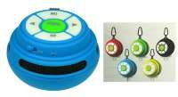 Портативная беспроводная колонка Bluetooth, micro USB/SD, AUX, FM, мощн. 3 Вт, карабин, 001 - фото