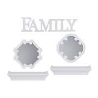 Подарочный набор из 5-пр., светлый, «Family», 23x23, 22x22, 25x10 см - фото