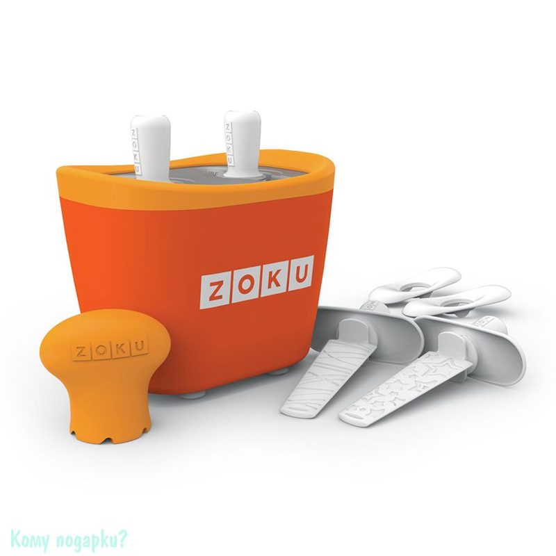 Набор для приготовления мороженого «Duo Quick Pop Maker», оранжевый - фото