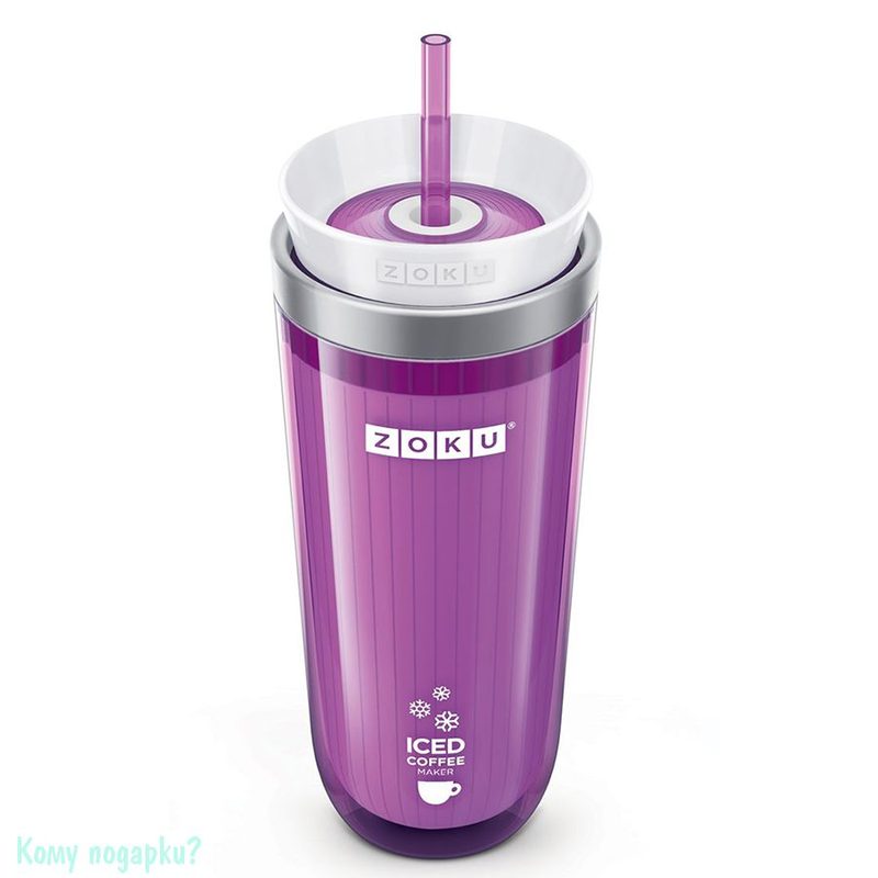 Стакан для охлаждения напитков «Iced Coffee Maker фиолетовый» - фото