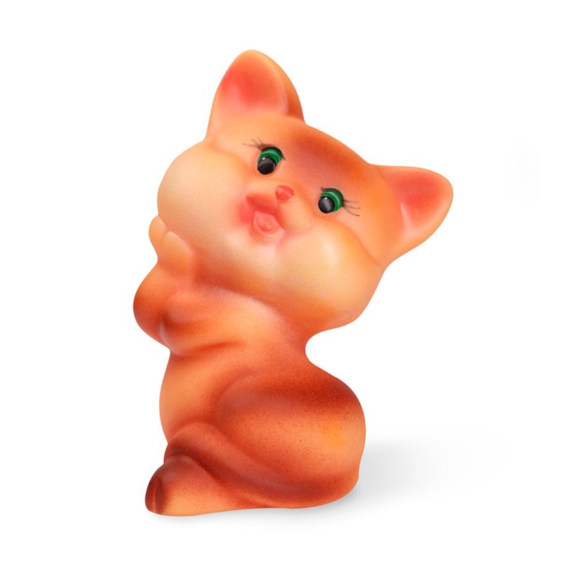 Резиновая игрушка Кошка Матрешка 14 см - фото