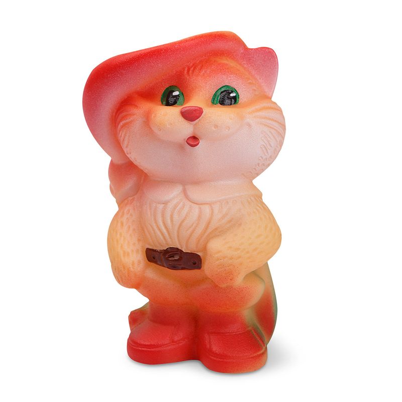 Резиновая игрушка Кот в сапогах 12 см - фото