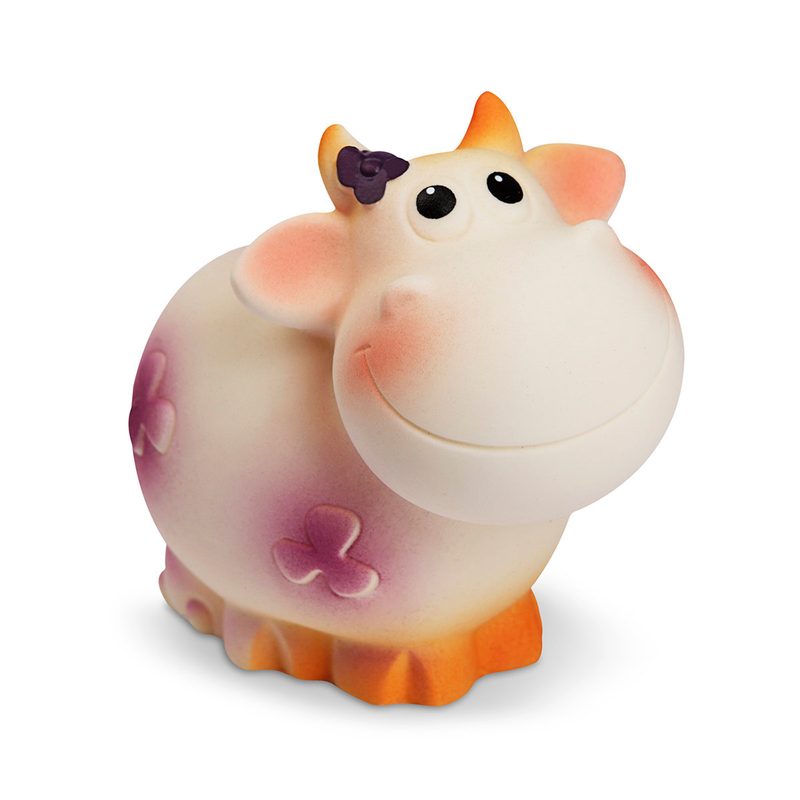 Резиновая игрушка Корова Ромашка 8 см - фото