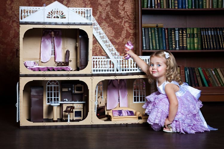 Коттедж для кукол Barbie (Барби) Коллекция, С-1292 с мебелью - фото