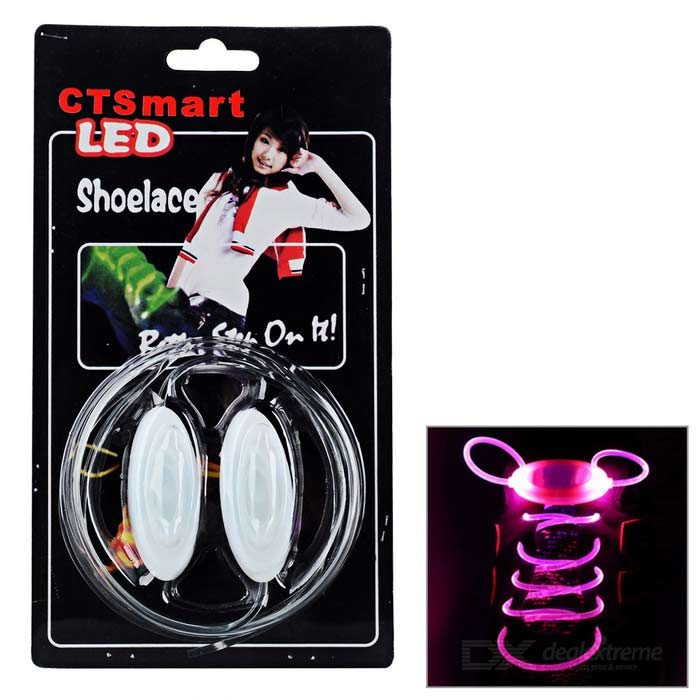 Светящиеся LED шнурки - Синий - фото
